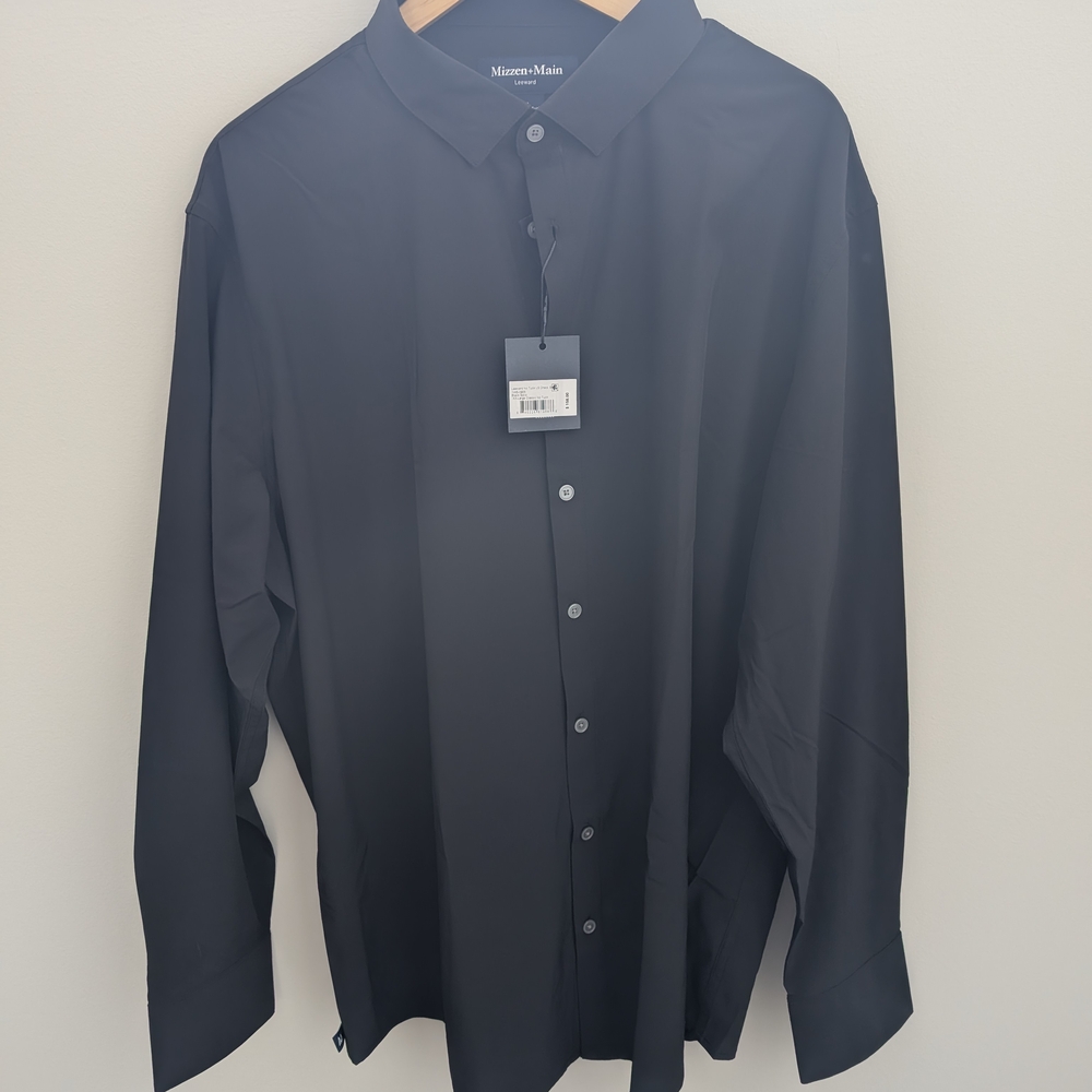 Mizzen+Main Black Men's Shirt